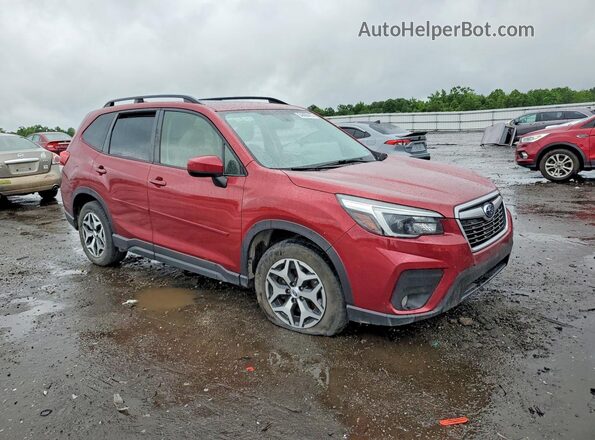 JF2SKAJC8MH504466 2021 SUBARU FORESTER Red წინა მარჯვენა