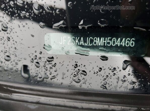 JF2SKAJC8MH504466 2021 SUBARU FORESTER Red ძრავის განყოფილების ხედი