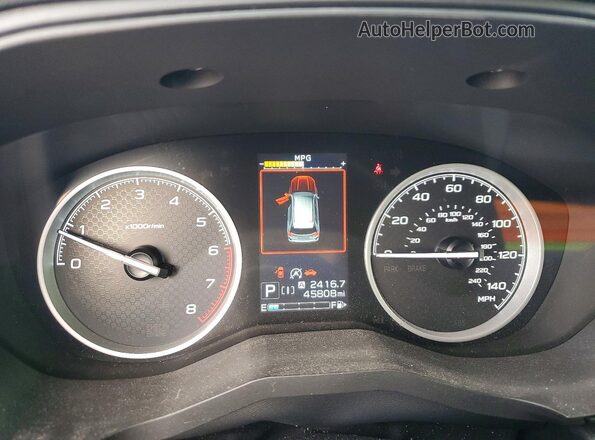 JF2SKAJC9MH418762 2021 SUBARU FORESTER Black Widok zestawu wskaźników
