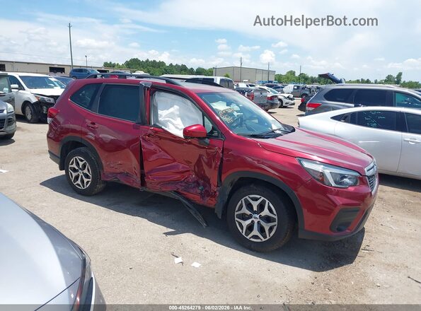 JF2SKAJC9MH471395 2021 SUBARU FORESTER Red Սալոնի 360 աստիճան տեսք
