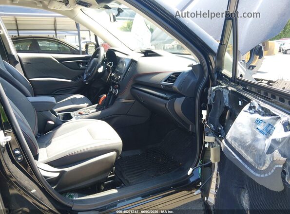 JF2SKAJC9NH475092 2022 SUBARU FORESTER Black Widok wnętrza z przodu