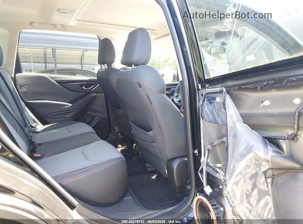 JF2SKAJC9NH475092 2022 SUBARU FORESTER Black Widok naklejki z numerem VIN