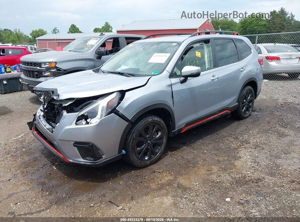 JF2SKAJC9PH515321 2023 SUBARU FORESTER Silver Передня ліва чверть