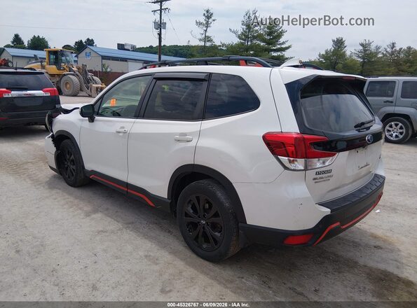 JF2SKAKC1KH538485 2019 SUBARU FORESTER White უკანა მარცხენა
