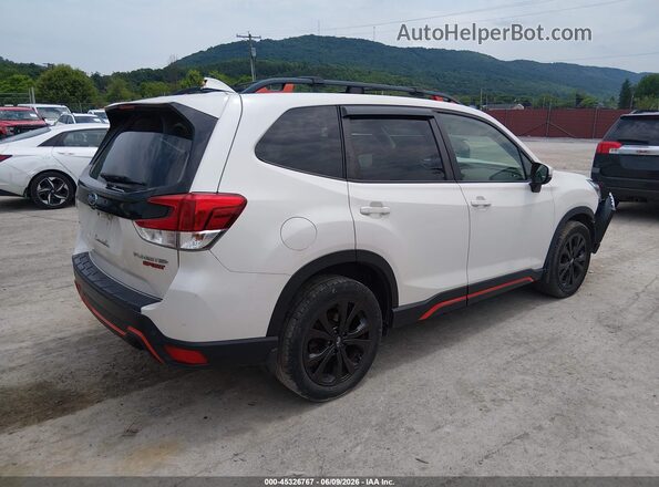 JF2SKAKC1KH538485 2019 SUBARU FORESTER White უკანა მარჯვენა