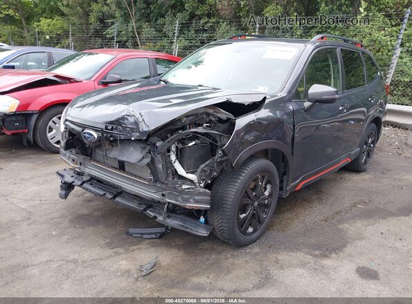 JF2SKALC0LH439866 2020 SUBARU FORESTER Gray Առջևի ձախ երեք քառորդ տեսարան
