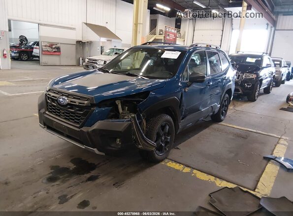 JF2SKALC0PH450744 2023 SUBARU FORESTER Blue Առջևի ձախ երեք քառորդ տեսարան