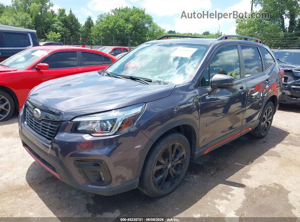 JF2SKALC1LH464808 2020 SUBARU FORESTER Gray Vista tres cuartos delantera izquierda