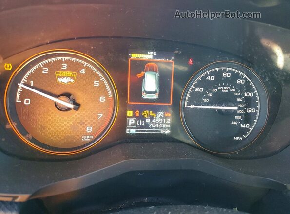JF2SKALC1NH509359 2022 SUBARU FORESTER Green Instrument cluster view