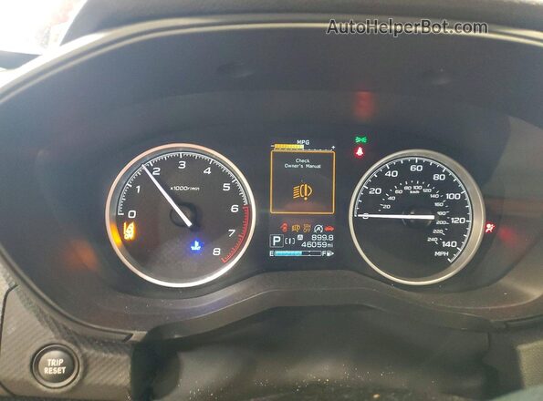 JF2SKALC3RH475348 2024 SUBARU FORESTER Red Widok zestawu wskaźników