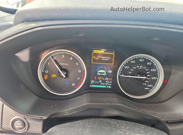 JF2SKALC6RH454364 2024 SUBARU FORESTER Синий Вид щитка приборов