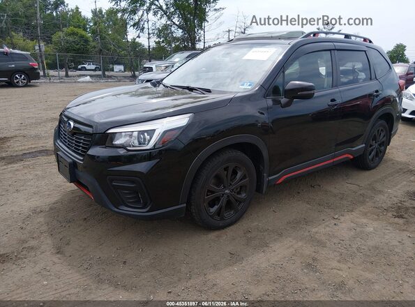 JF2SKALC7LH500033 2020 SUBARU FORESTER Black Vista tres cuartos delantera izquierda