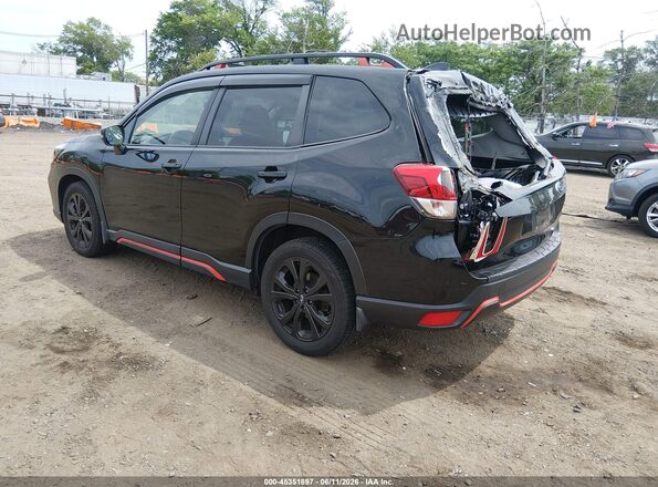 JF2SKALC7LH500033 2020 SUBARU FORESTER Black Trasero izquierdo