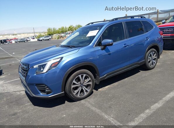 JF2SKALC8RH485776 2024 SUBARU FORESTER Blue Առջևի ձախ երեք քառորդ տեսարան