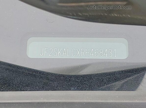 JF2SKALCXRH468431 2024 SUBARU FORESTER Green Панорамний вид салону 360°