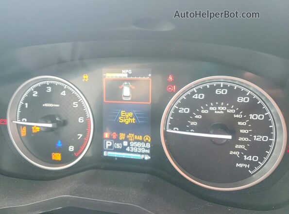 JF2SKALCXRH468431 2024 SUBARU FORESTER Green Вид щитка приладів