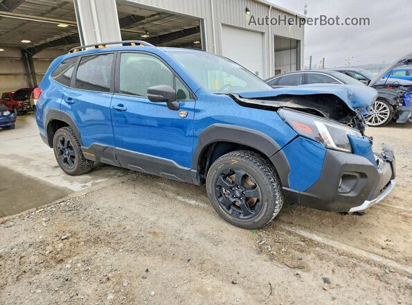 JF2SKAMC0PH470605 2023 SUBARU FORESTER Синий Передняя правая четверть