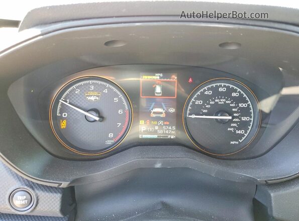 JF2SKAMC8NH442581 2022 SUBARU FORESTER Blue Вид щитка приладів