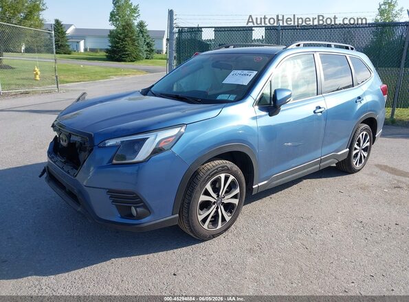 JF2SKANC2NH504507 2022 SUBARU FORESTER Blue Vista tres cuartos delantera izquierda