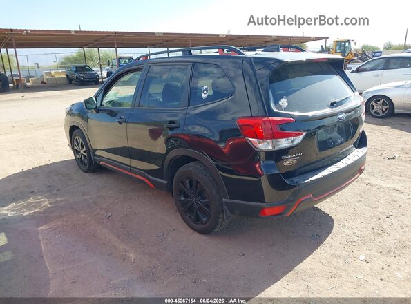 JF2SKAPC1KH443532 2019 SUBARU FORESTER Black Tył lewy