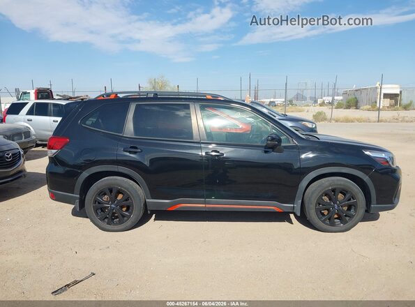 JF2SKAPC1KH443532 2019 SUBARU FORESTER Black Widok wnętrza z tyłu