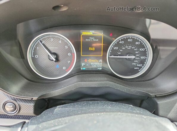 JF2SKAPC2PH406402 2023 SUBARU FORESTER Белый Вид щитка приборов