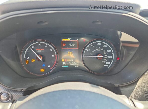 JF2SKAPC3KH517839 2019 SUBARU FORESTER White Instrument cluster view