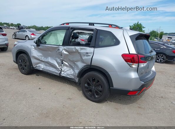 JF2SKAPC4KH503805 2019 SUBARU FORESTER Silver უკანა მარცხენა