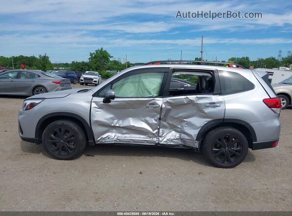 JF2SKAPC4KH503805 2019 SUBARU FORESTER Silver უკანა სალონის ხედი