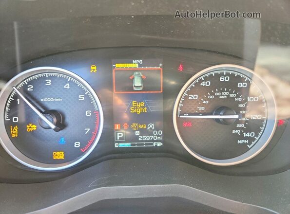 JF2SKAPC7NH463580 2022 SUBARU FORESTER Brown ხელსაწყოთა პანელის ხედი