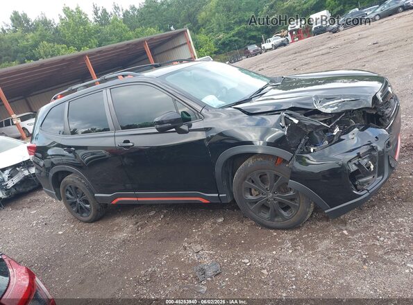 JF2SKAPC9KH590889 2019 SUBARU FORESTER Black უკანა სალონის ხედი
