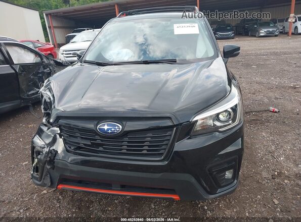 JF2SKAPC9KH590889 2019 SUBARU FORESTER Black ხელსაწყოთა პანელის ხედი