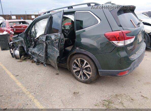 JF2SKAPCXNH405818 2022 SUBARU FORESTER Green Задня ліва чверть