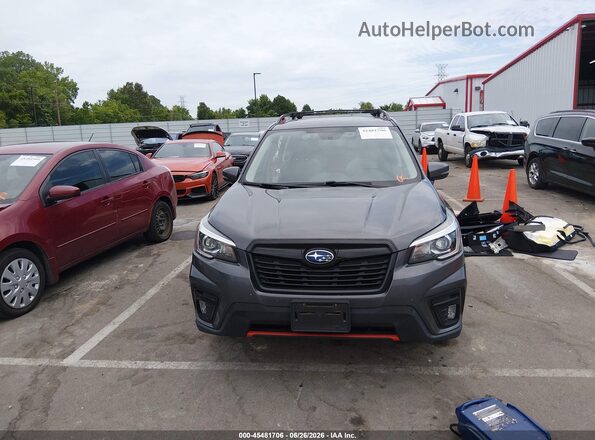 JF2SKARC0LH454178 2020 SUBARU FORESTER Gray უკანა სალონის ხედი