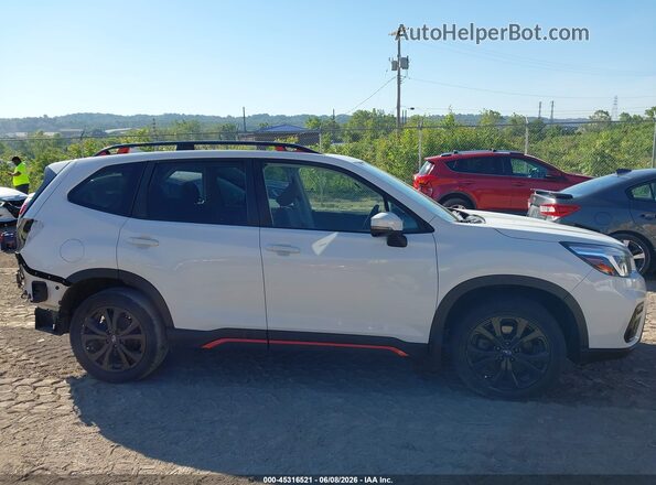 JF2SKARC0MH514655 2021 SUBARU FORESTER White უკანა სალონის ხედი