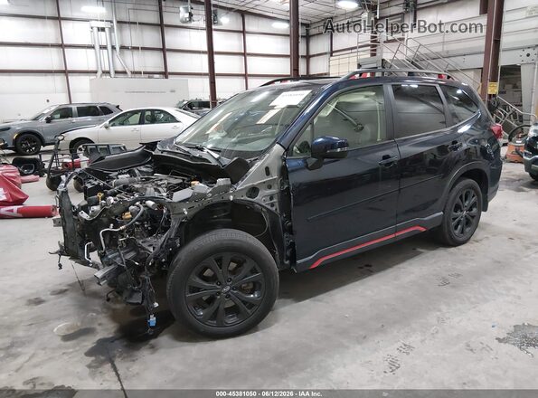 JF2SKARC1MH440758 2021 SUBARU FORESTER Синий Передняя левая четверть