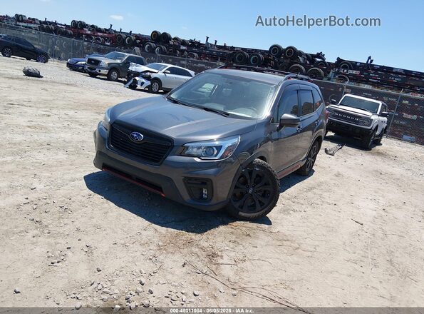 JF2SKARC3LH510016 2020 SUBARU FORESTER Gray წინა მარცხენა ხედი სამი მეოთხედიდან