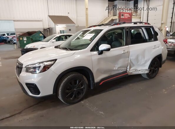 JF2SKARC3MH517551 2021 SUBARU FORESTER Белый Передняя левая четверть