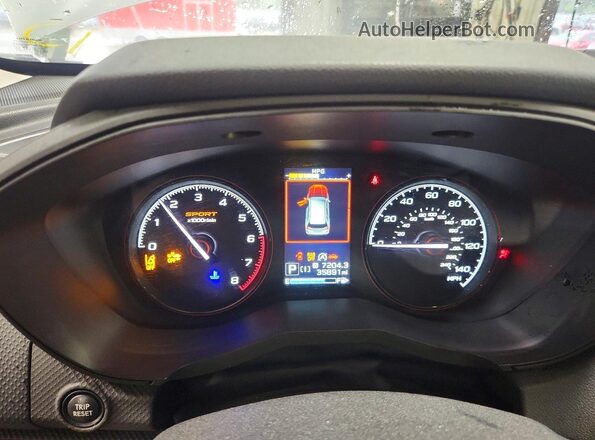 JF2SKARC5LH413724 2020 SUBARU FORESTER Gray ხელსაწყოთა პანელის ხედი