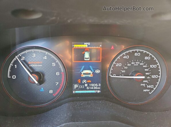 JF2SKARC6MH579476 2021 SUBARU FORESTER Silver ხელსაწყოთა პანელის ხედი