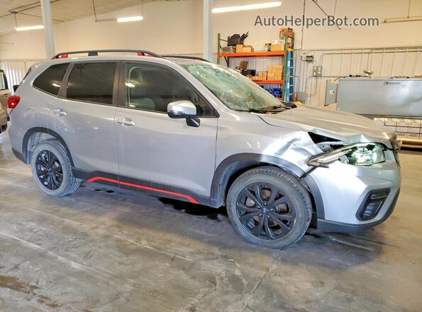 JF2SKARC7LH418570 2020 SUBARU FORESTER Серебряный Передняя правая четверть