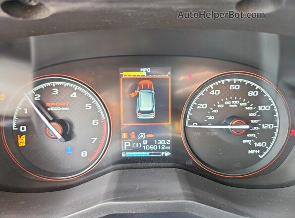 JF2SKARC9MH424145 2021 SUBARU FORESTER Gray Вид щитка приладів