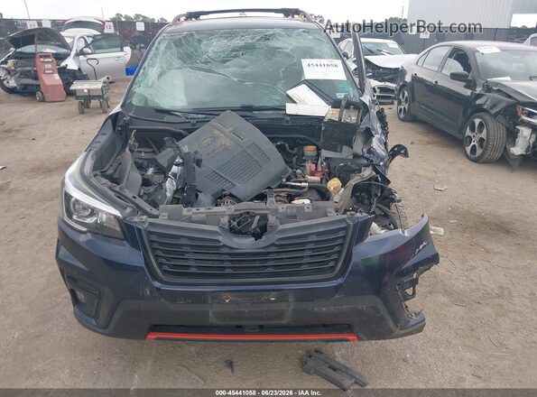 JF2SKARCXLH480464 2020 SUBARU FORESTER Blue Widok zestawu wskaźników