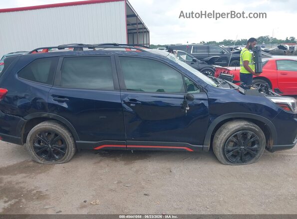 JF2SKARCXLH480464 2020 SUBARU FORESTER Blue Widok wnętrza z tyłu