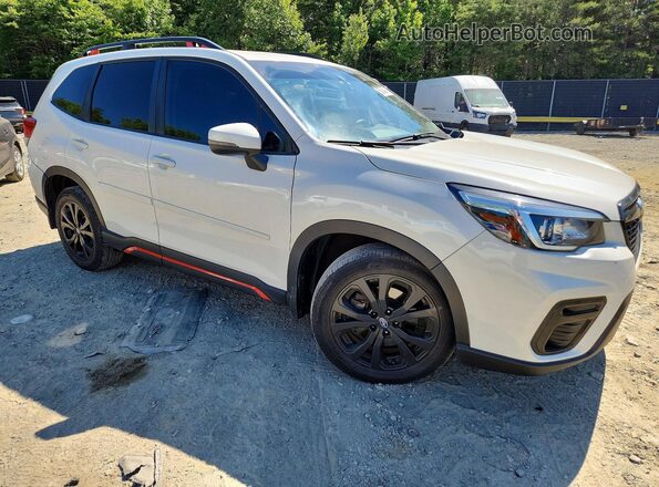JF2SKARCXLH504701 2020 SUBARU FORESTER White Przód prawy