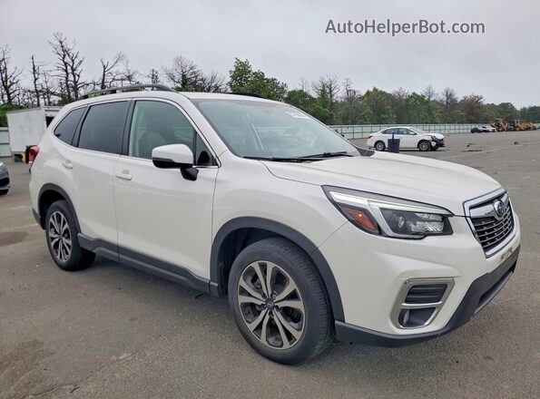 JF2SKASC1MH558965 2021 SUBARU FORESTER Белый Передняя правая четверть