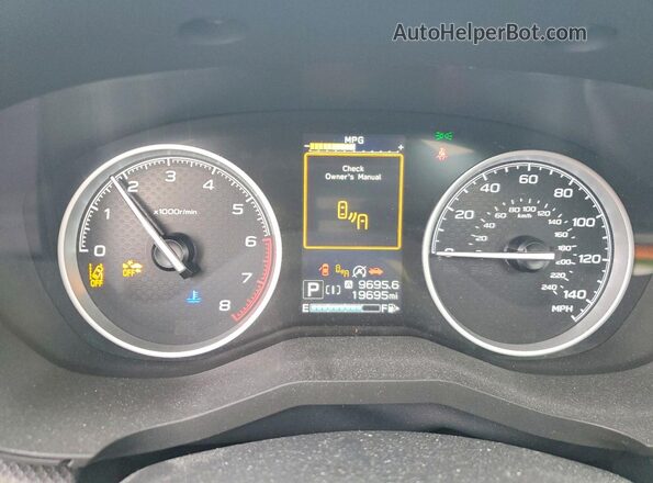 JF2SKASC1MH558965 2021 SUBARU FORESTER Белый Вид щитка приборов