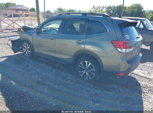 JF2SKASC2KH424821 2019 SUBARU FORESTER Green Հետևի ձախ