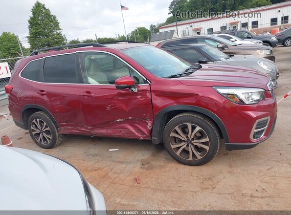 JF2SKASC6KH513193 2019 SUBARU FORESTER Red Vista interior trasera