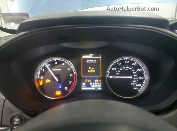 JF2SKASC6LH496669 2020 SUBARU FORESTER Blue Instrument cluster view